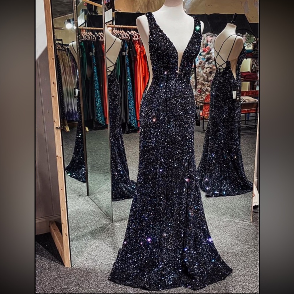 CINDERELLA DIVINE BLACK SEQUIN DRESS